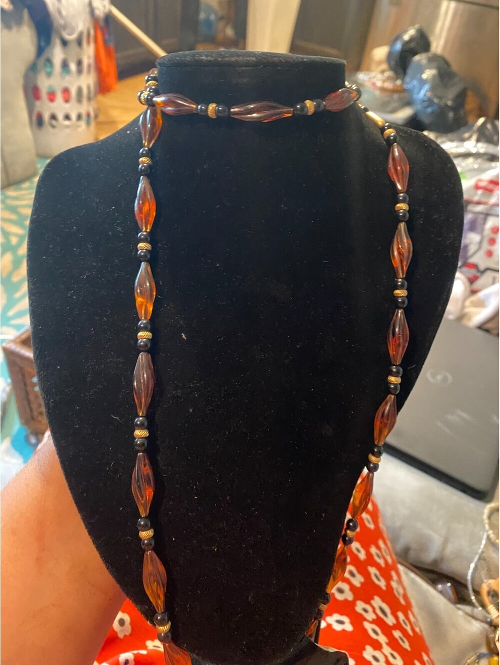 vintage boho statement necklace